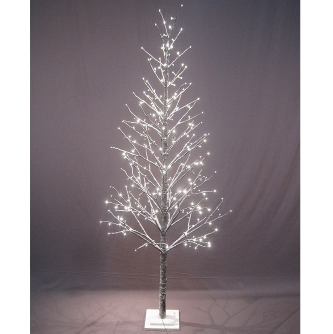 Snow Covered Twig Tree 2 1mtr 360 LED Lights Christmas Trees Other   1Snowy Brown Twig LED Xmas Tree.1 